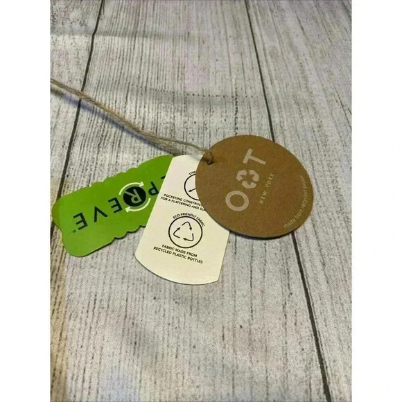 OAT New York Women's High Rise Flare Jeans Light Palms 90s 80s Boho Festival NWT - Picture 8 of 13